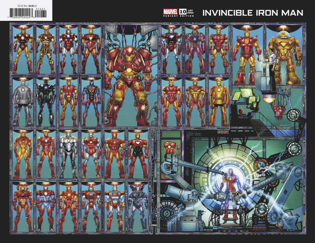 Invincible Iron Man #10 Bob Layton Wraparound Variant
